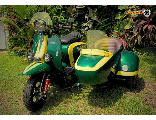 Sidecar Kit for Scomadi – Racing Green Yellow Edition